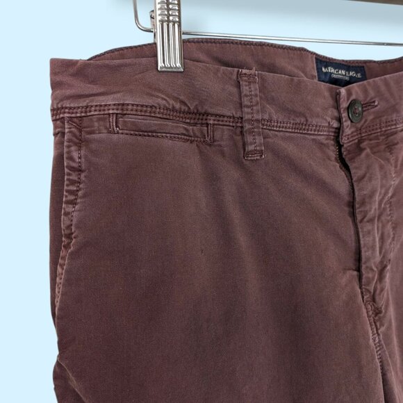 (2/$20) American Eagle Burgundy Slim Fit Chino Pants - Picture 4 of 7